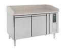 Pizzatisch 2 aus Edelstahl, 1510 x 800 x 1000 mm, 390 L