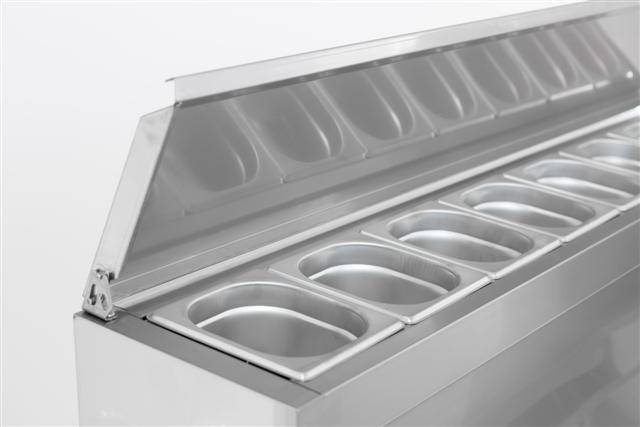 Kühlsaladette 3 Türen, 1365 x 700 x 970 mm, 392 L