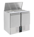 Gekühlde Saladette 2 Türen, 900 x 700 x 870 mm, 230 L