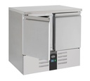 Kühltisch 2 aus Edelstahl, 900 x 700 x 875 mm, 230 L