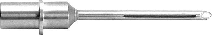 Tülle geschlitzt aus Edelstahl, Ø 22,2 mm, 111,2 mm