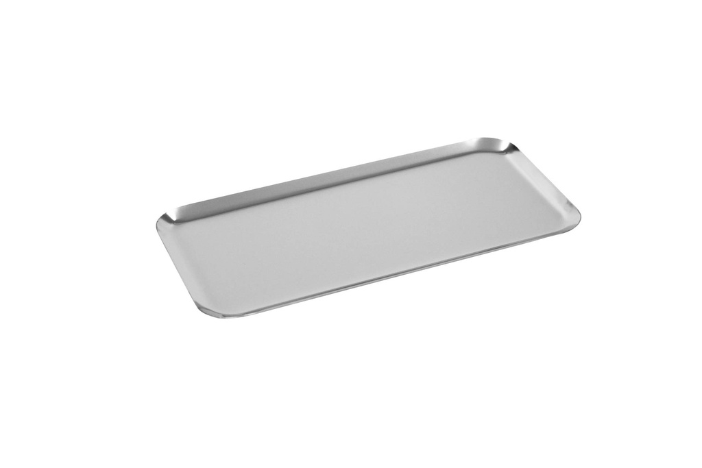 Auslage- / Serviertablett aus Edelstahl, 280 x 140 mm