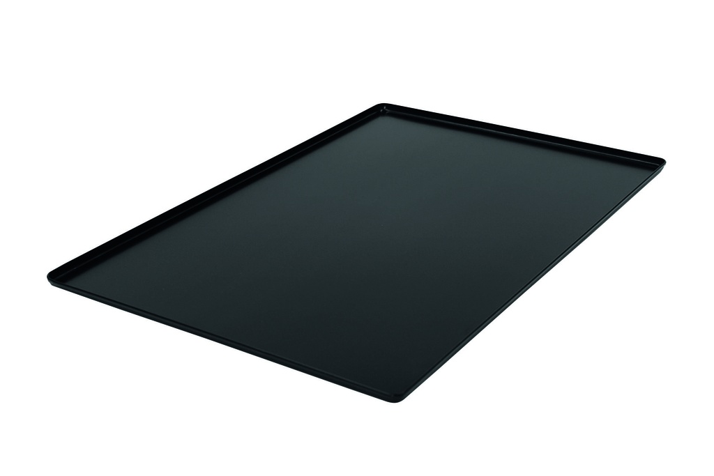 Ausstell-/Thekenblech aus Aluminium, 600 x 400 x 10 mm, schwarz
