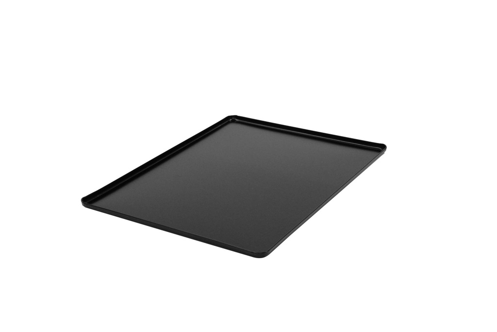 Ausstell-/Thekenblech aus Aluminium, 400 x 300 mm, schwarz