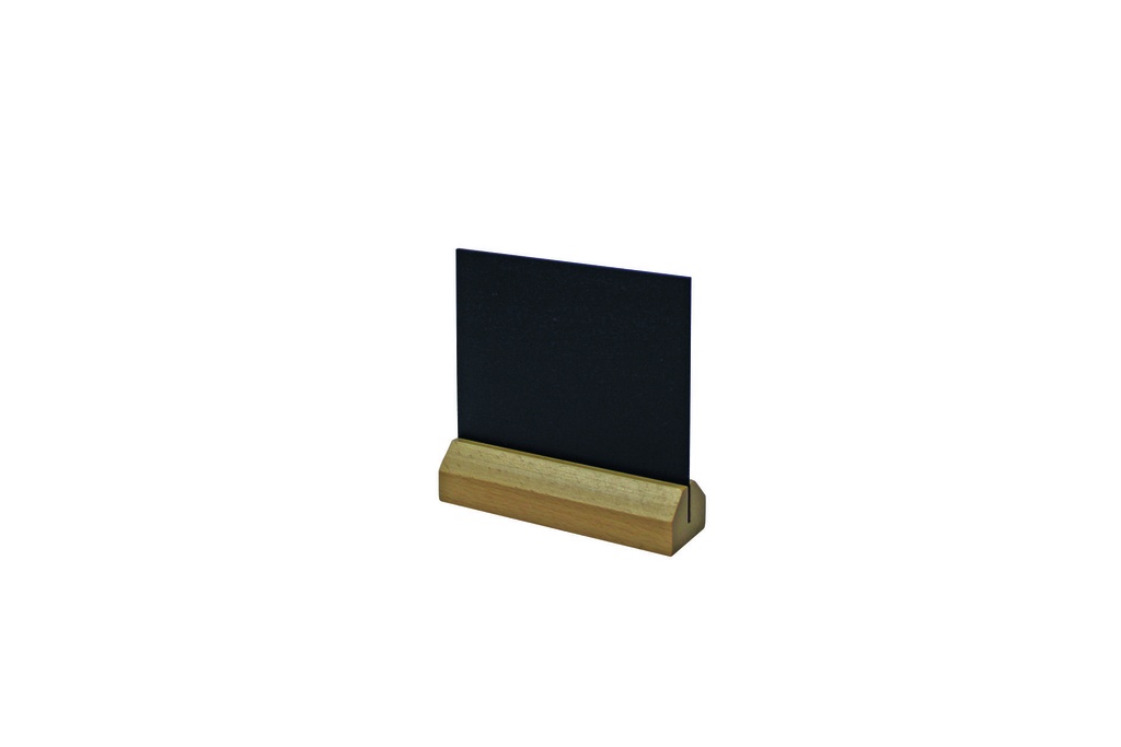 Tischaufsteller aus PVC, 138 x 105 mm, schwarz