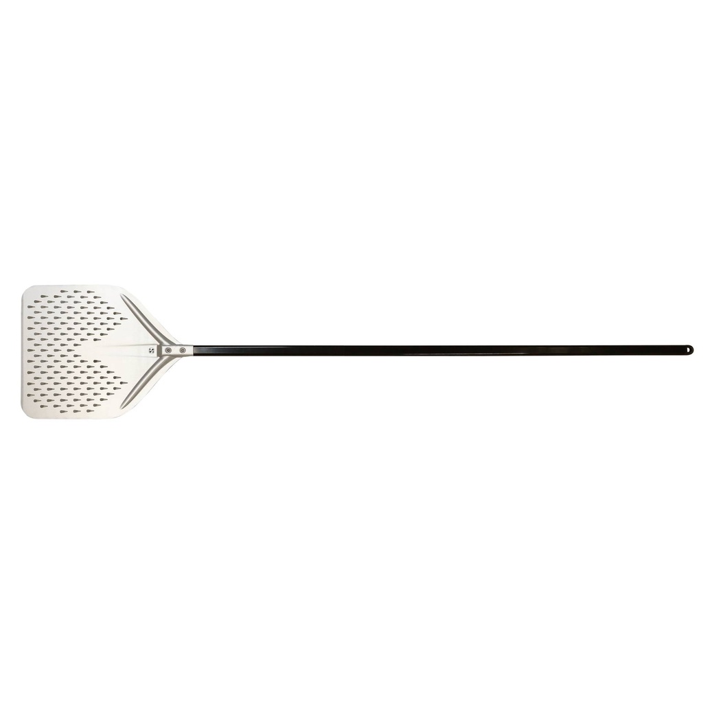 Pizzaschaufel aus Aluminium, 370 mm, schwarz