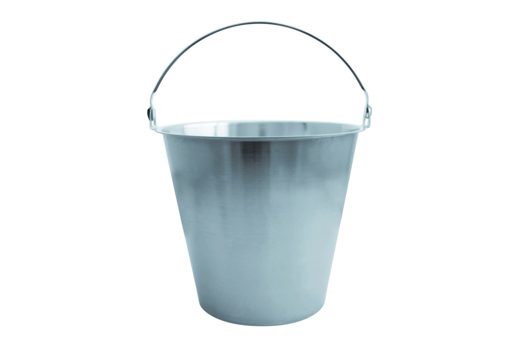 Eimer aus Edelstahl, 12 L