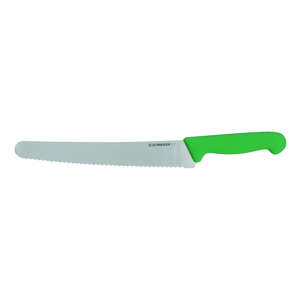 Universalmesser aus Edelstahl, 250 mm, grün