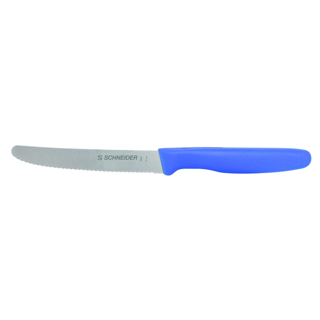 Universalmesser aus Edelstahl, 110 mm, blau
