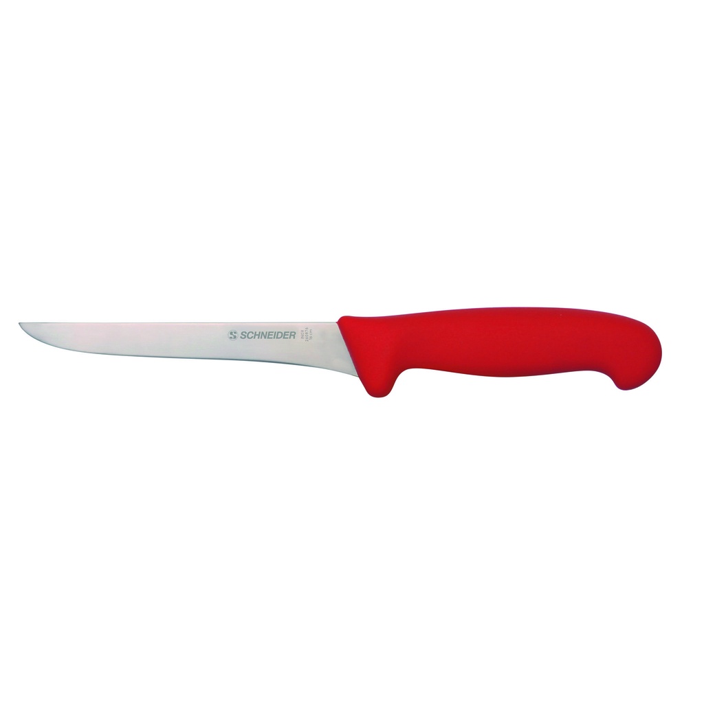 Ausbeinmesser aus Chrom Molybdänstahl, 160 mm, rot