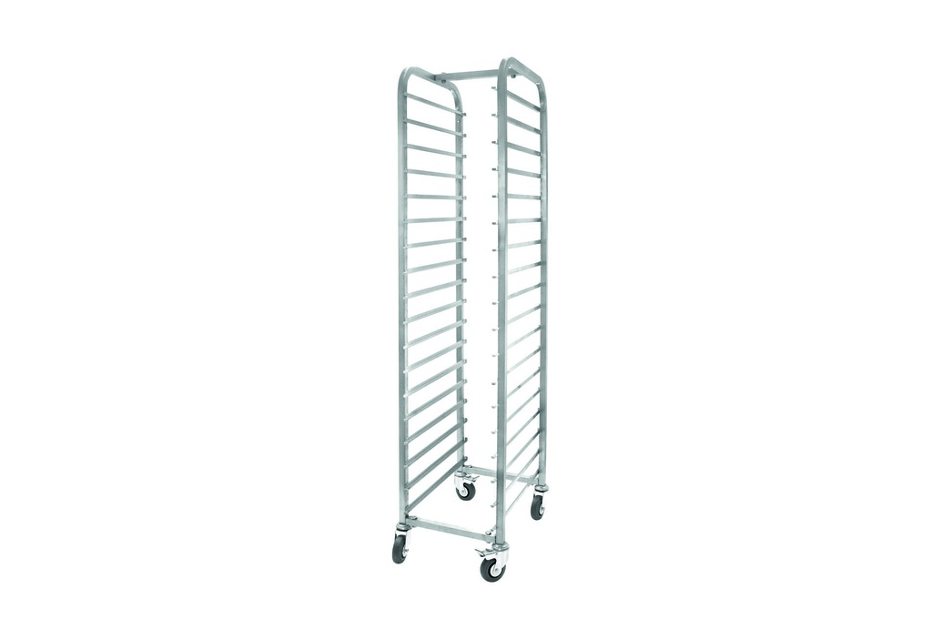 Transportwagen aus Edelstahl, 530 x 325 x 1800 mm