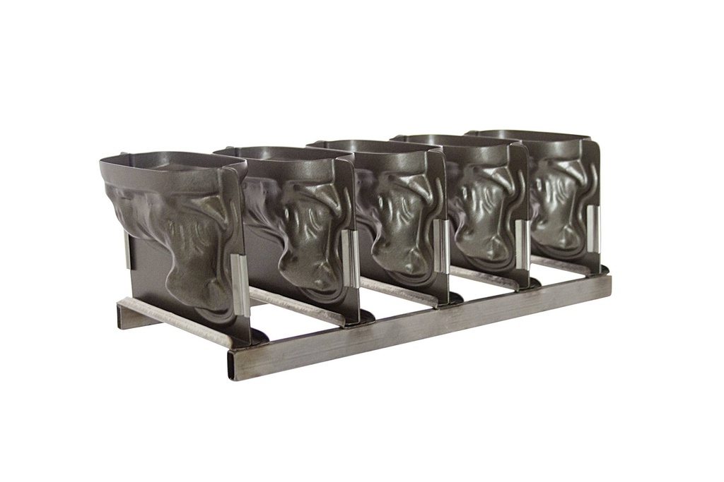Lammform-Batterie aus Silikon, 0,5 L, 5 Stück