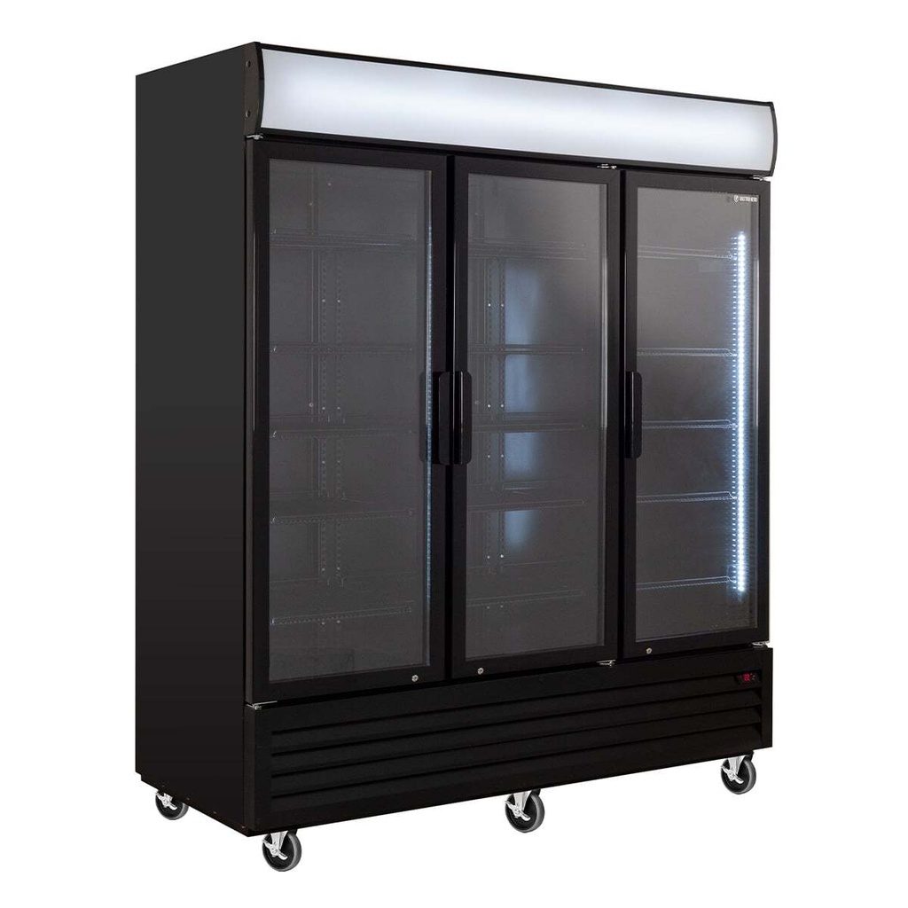 Getränkekühlschrank ECO 1500 mit Klapptüren und Leuchtaufsatz