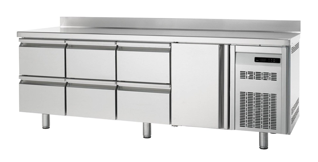 Bäckereikühltisch Premium 1/6 mit Aufkantung