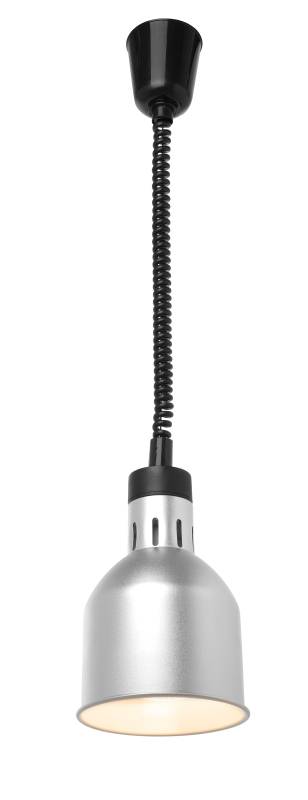 KBS Infrarot Heizlampe Silber eloxiert inkl. Leuchtmittel