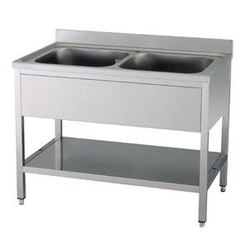 KBS Spültisch mit Aufkantung B 120cm