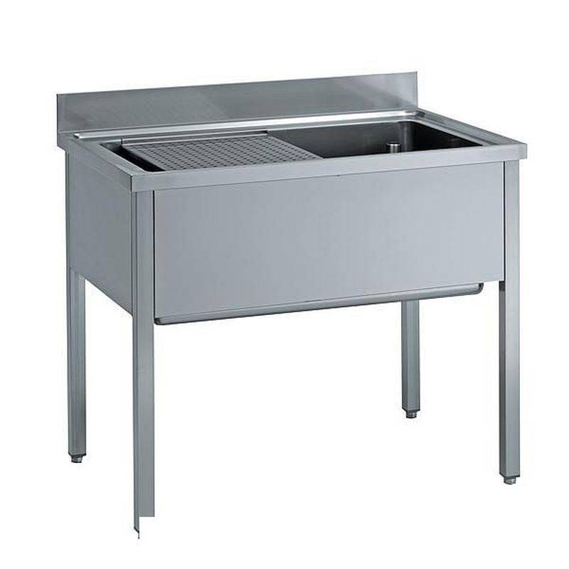 KBS Topfspüle mit Aufkantung B 100cm