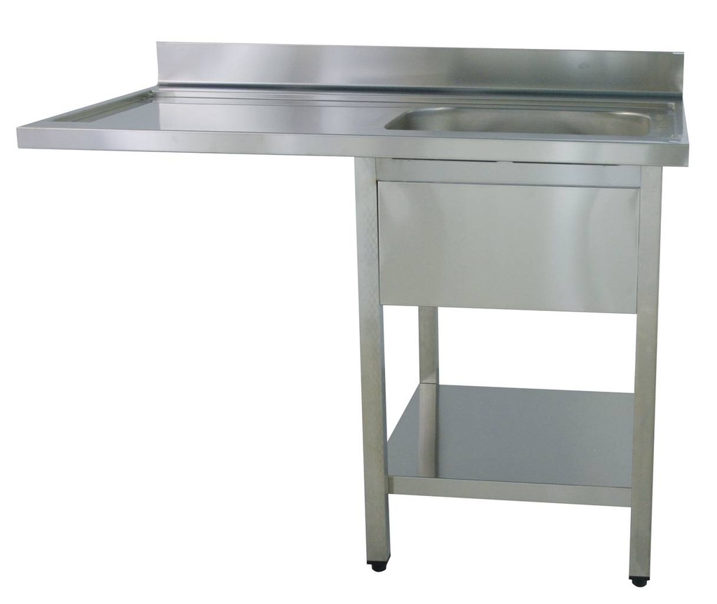 KBS Spülcenter B 120cm - 1 Becken rechts - mit glatter Ablagefläche