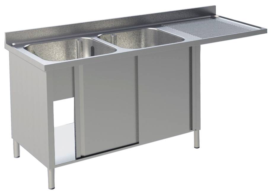 KBS Spülcenter 2 Becken links Breite 160cm