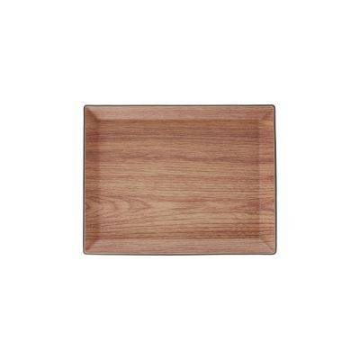 Serviertablett Buffet, 30 × 23,5 × 2 cm, braun