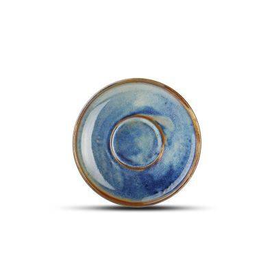 Mokka-Untertasse Nova aus Porzellan, 12,5 cm, blau