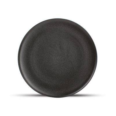 Teller Dämmerung aus Porzellan, 27 cm, schwarz