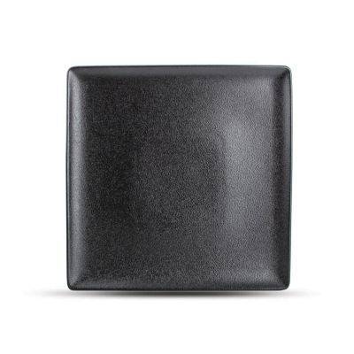 Teller Dusk, 26 x 26 cm, schwarz
