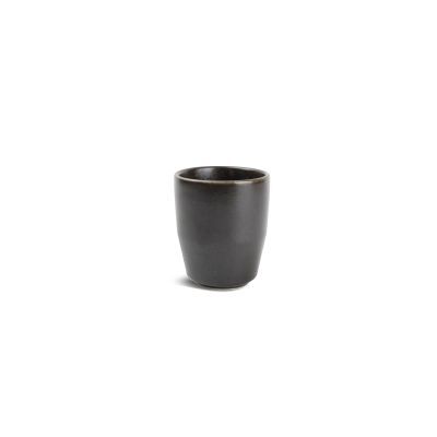 Becher ohne Henkel Ceres aus Porzellan, 28 cl, schwarz