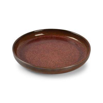 Tiefer Teller Tapa aus Porzellan, ø 20 cm, H 3 cm, rot