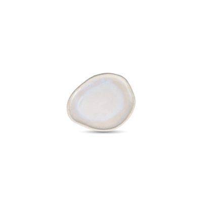 Flacher Teller reine Icon, 15 x 12,5 cm, perle