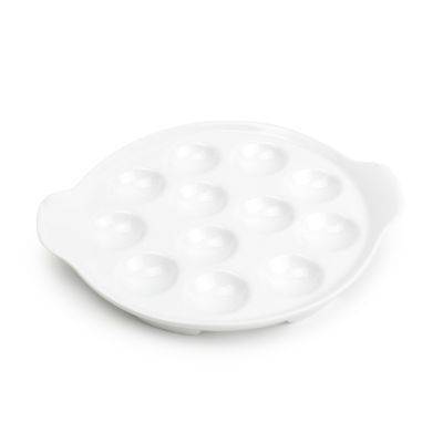 Schneckenplatte Appetite aus Porzellan, 19,5 cm, weiß