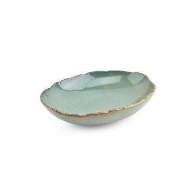 Servierschale, Filo aus Porzellan, 30,5 × 24 × 6,5 cm, opal