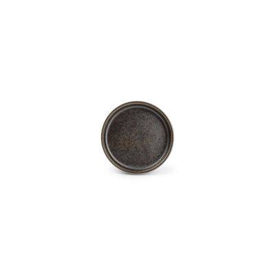 Teller Ceres aus Porzellan, Ø 13,5 cm, H 3 cm, schwarz