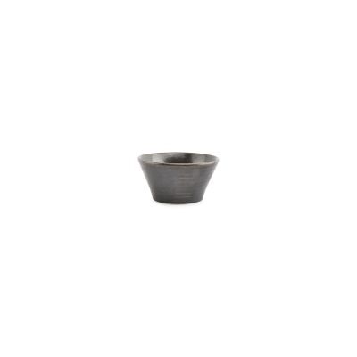 Schüssel konisch Line aus Porzellan, ø 10 cm, H 5 cm, schwarz