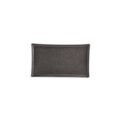 Teller Line, 30 x 17 cm, schwarz