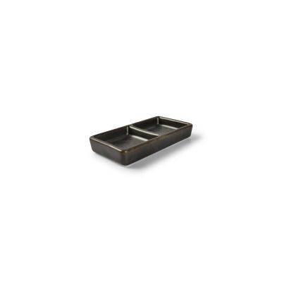 Servierschale Ceres aus Porzellan, 12 x 6 cm, schwarz