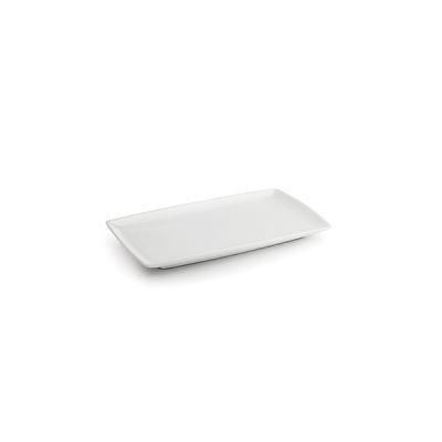 Servierplatte Squito aus Porzellan, 24 x 13 cm, weiß