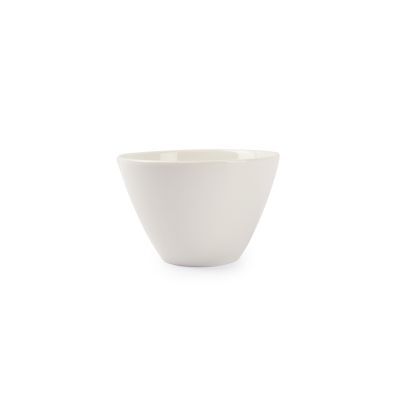 Schüssel konisch Cirro aus Porzellan, ø 12 cm, H 7,5 cm, weiß