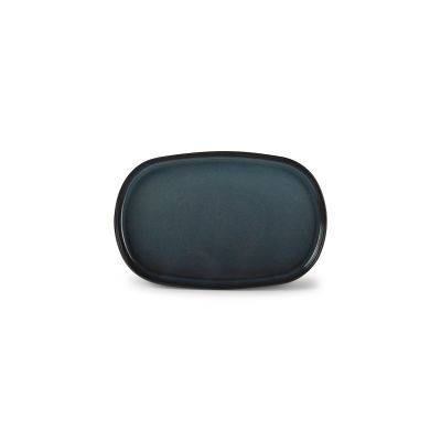 Teller Pila, 34 × 22 × 2 cm, dunkelblau