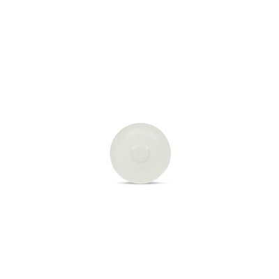 Mokka-Untertasse Lina, 11 cm, weiß