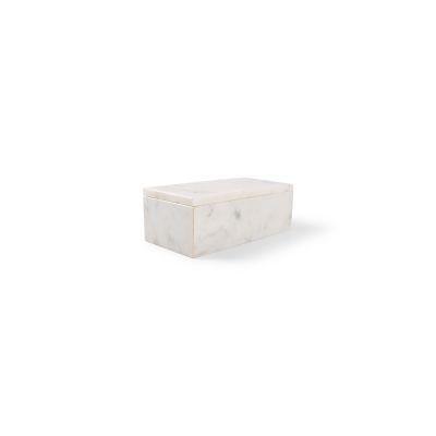 Servierbox weißer Marmor Pura, 20 × 10 × 7 cm