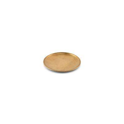 Teller antikgold Serve aus Edelstahl, 14 cm