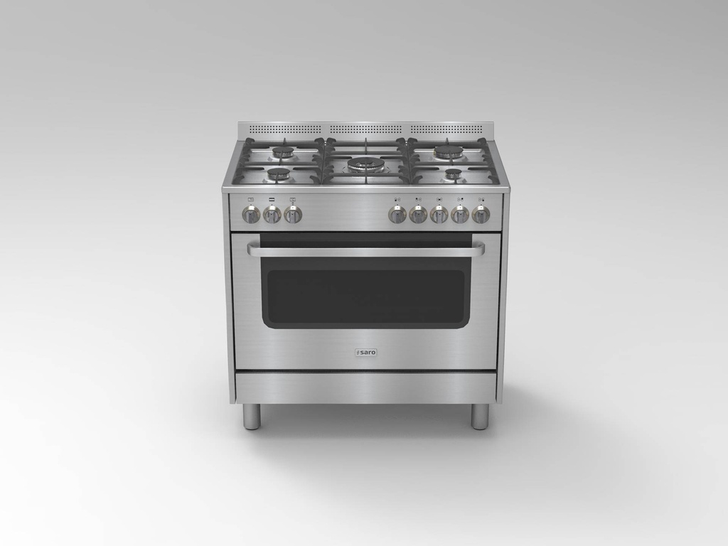 SARO Multifunktionsherd Gas/Elektro, Modell TS95C61LX
