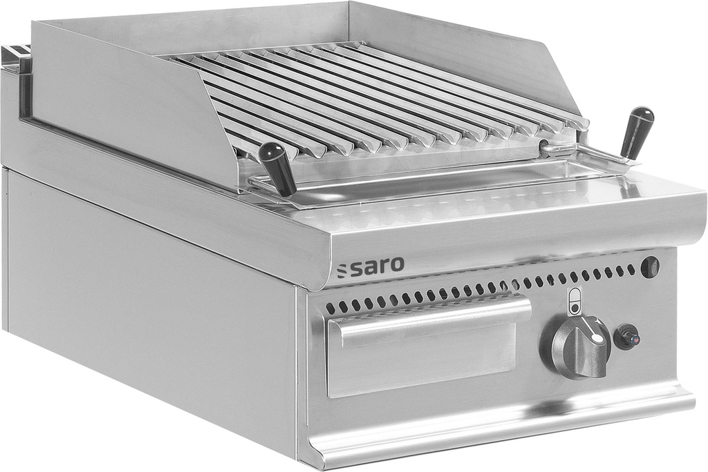 SARO Gas-Lavasteingrill Tischmodell E7/BS1BB