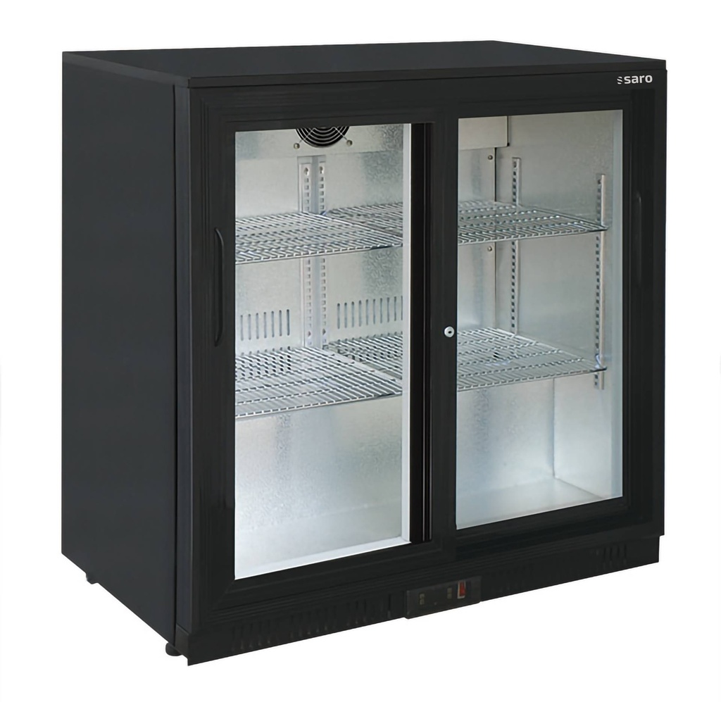 SARO Barkühlschrank, 2 Schiebetüren, Modell BC 198 SD