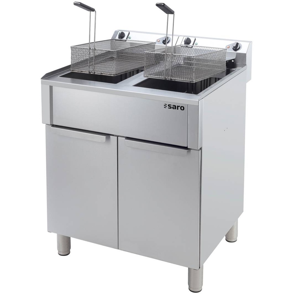 SARO Elektrofritteuse 20+20 Liter, Modell BRAGA