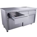 SARO Schiebetürenschrank mit 3 Schubladen, 1600x700mm