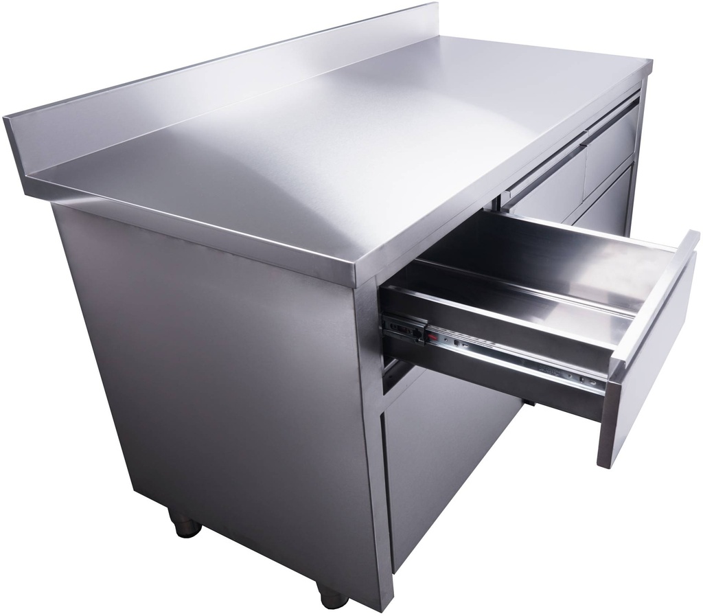 SARO Schiebetürenschrank, 3 Schubl.,Aufkant.,1600x700mm