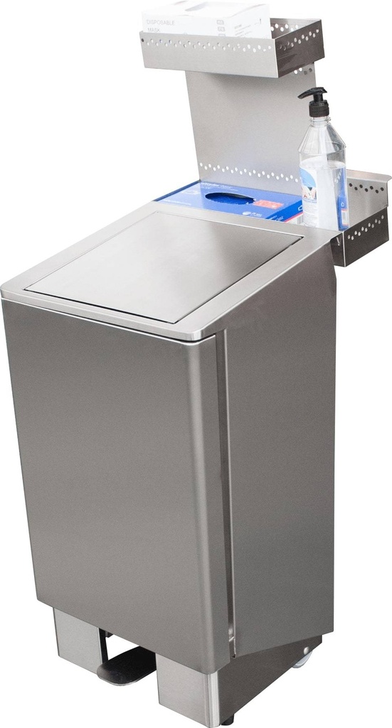 SARO Edelstahlmülleimer 60 Liter, Modell APOLLO
