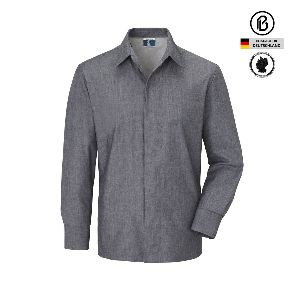 Kochhemd Treck-PIERRE, Denim-Optik